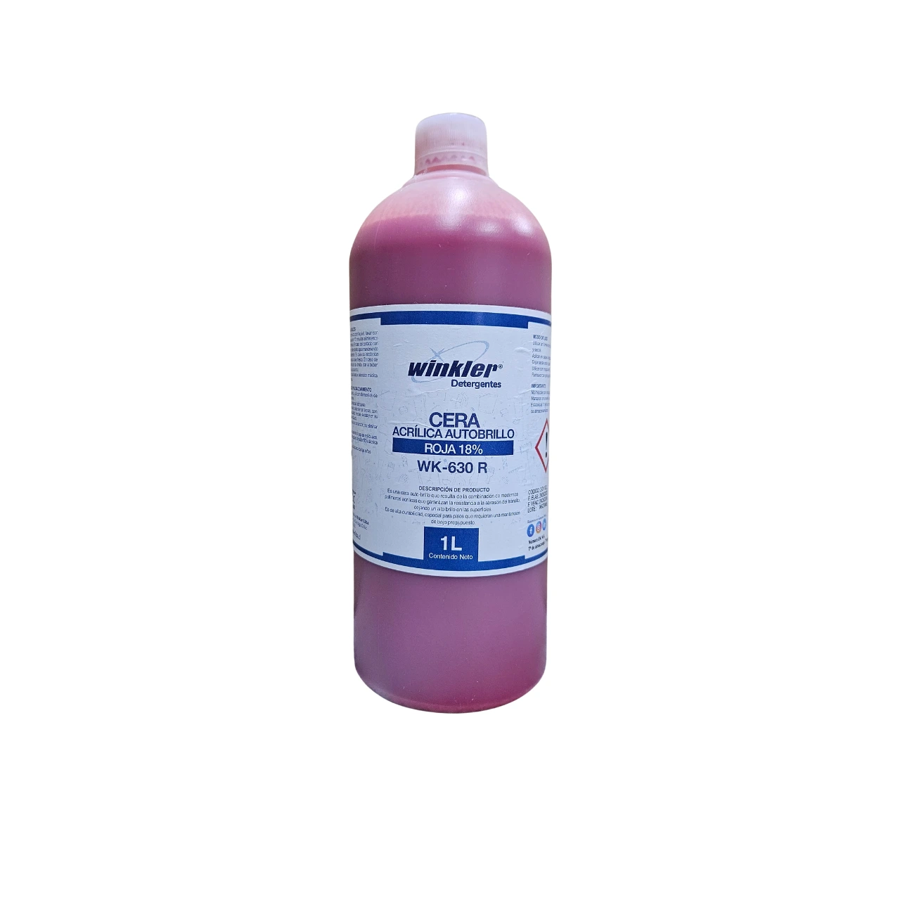Cera Acrilica Autobrillo Roja al 18% - WK-630R - 1 Litro