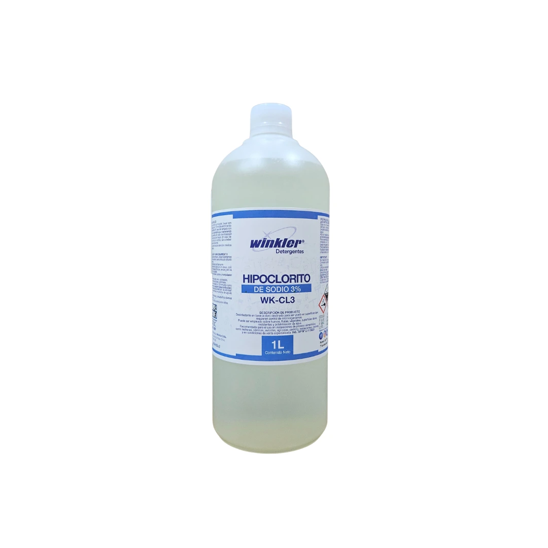 Cloro Hipoclorito de Sodio 3% - WK-CL3 - 1 Litro