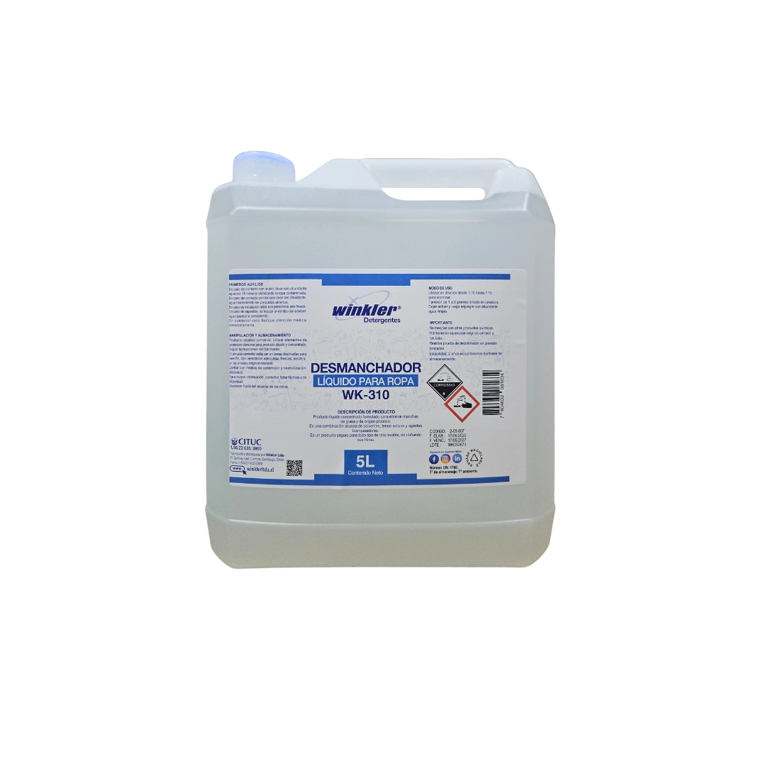 Desamanchador de Ropa Industrial - WK-310 - 5 Litros
