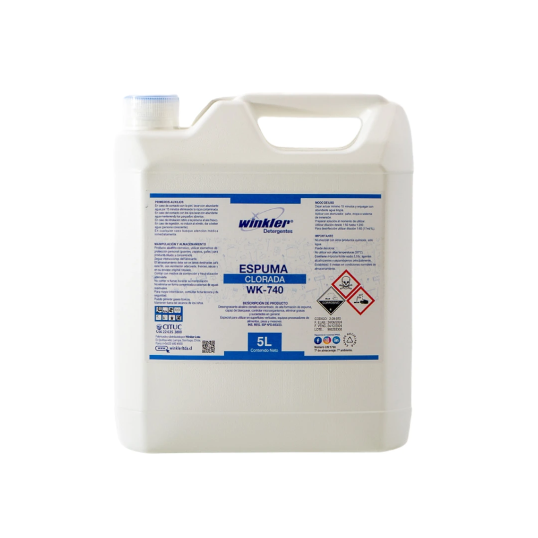 Espuma Clorada Desinfectante - WK-740 - 5 Litros