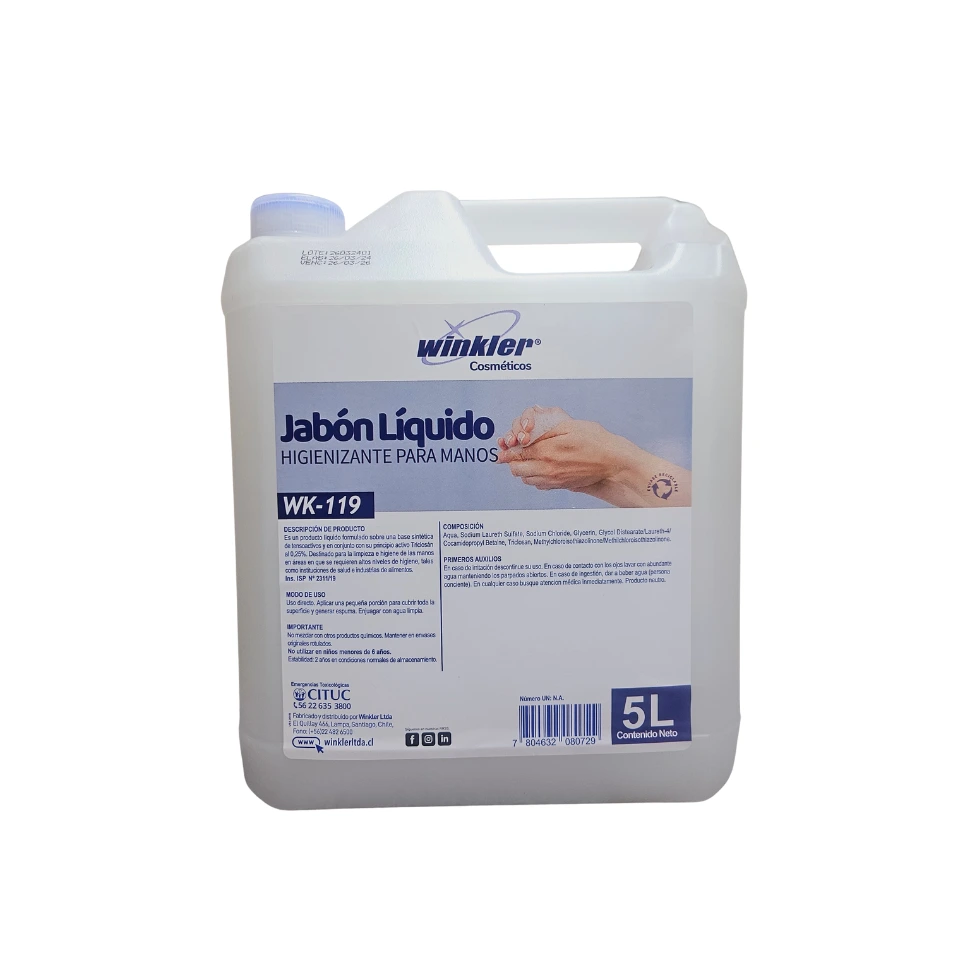 Jabón Líquido Higienizante con Triclosan - WK-119 - 5 Litros