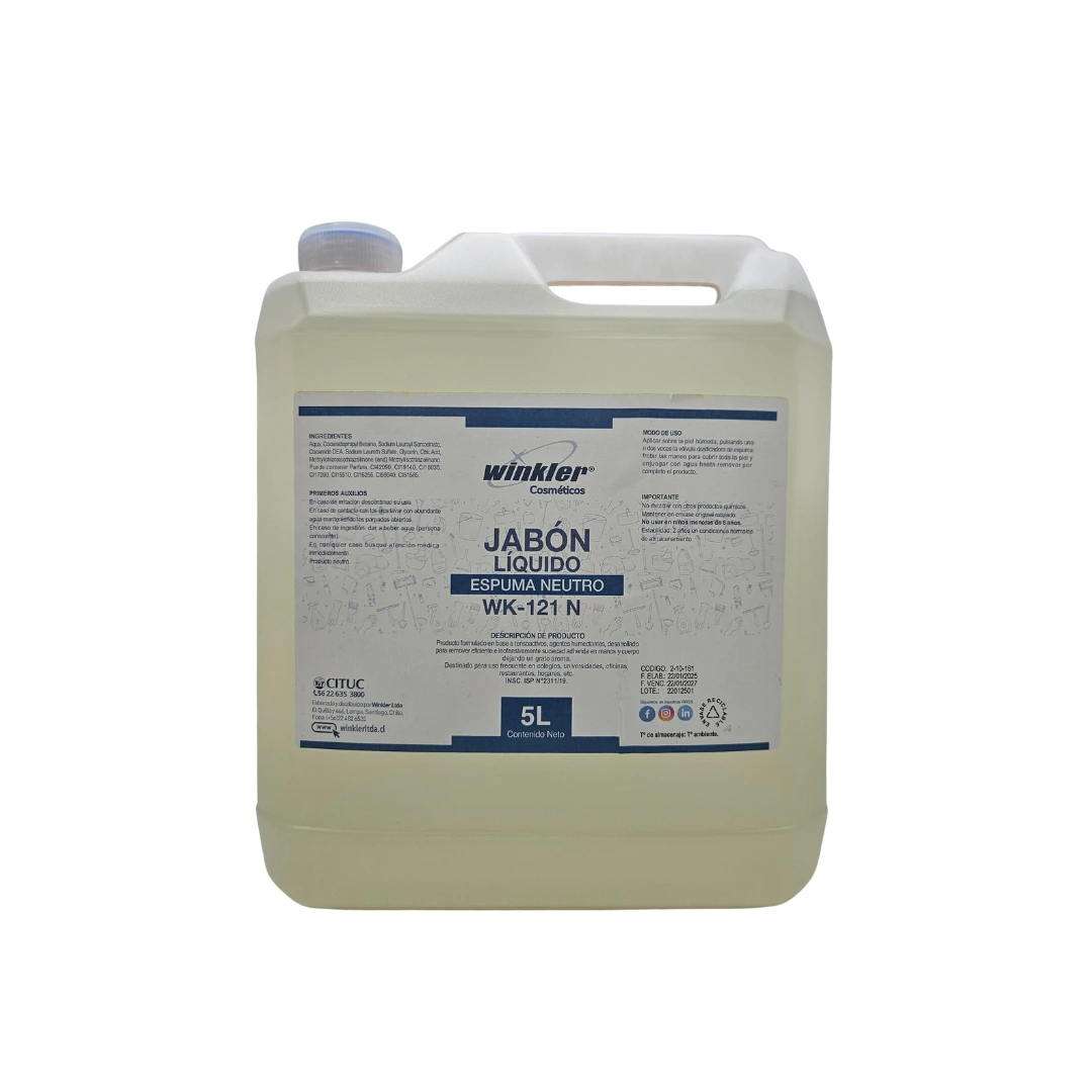 Jabón Líquido Espuma Neutro - WK-121 - 5 Litros
