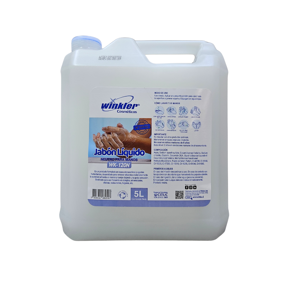 Jabon Liquido Neutro WK-120N - 5 Litros