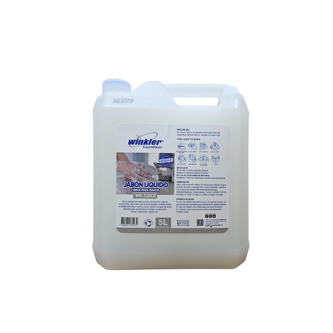 Jabón Líquido para Manos Aroma Crema - WK-120 CR - 5 Litros