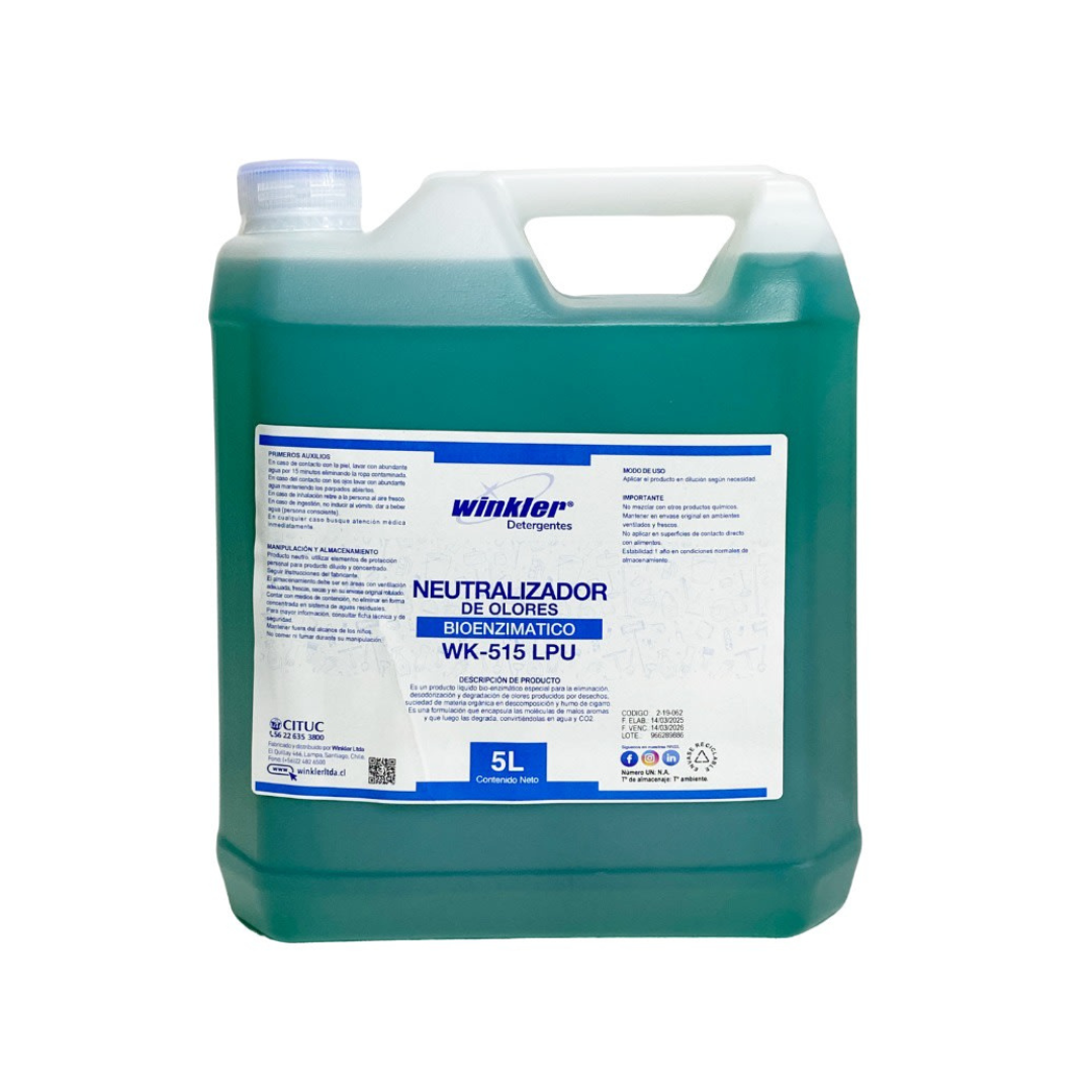 Neutralizador Bioenzimatico de Olores LPU - WK-515 - 5 Litros