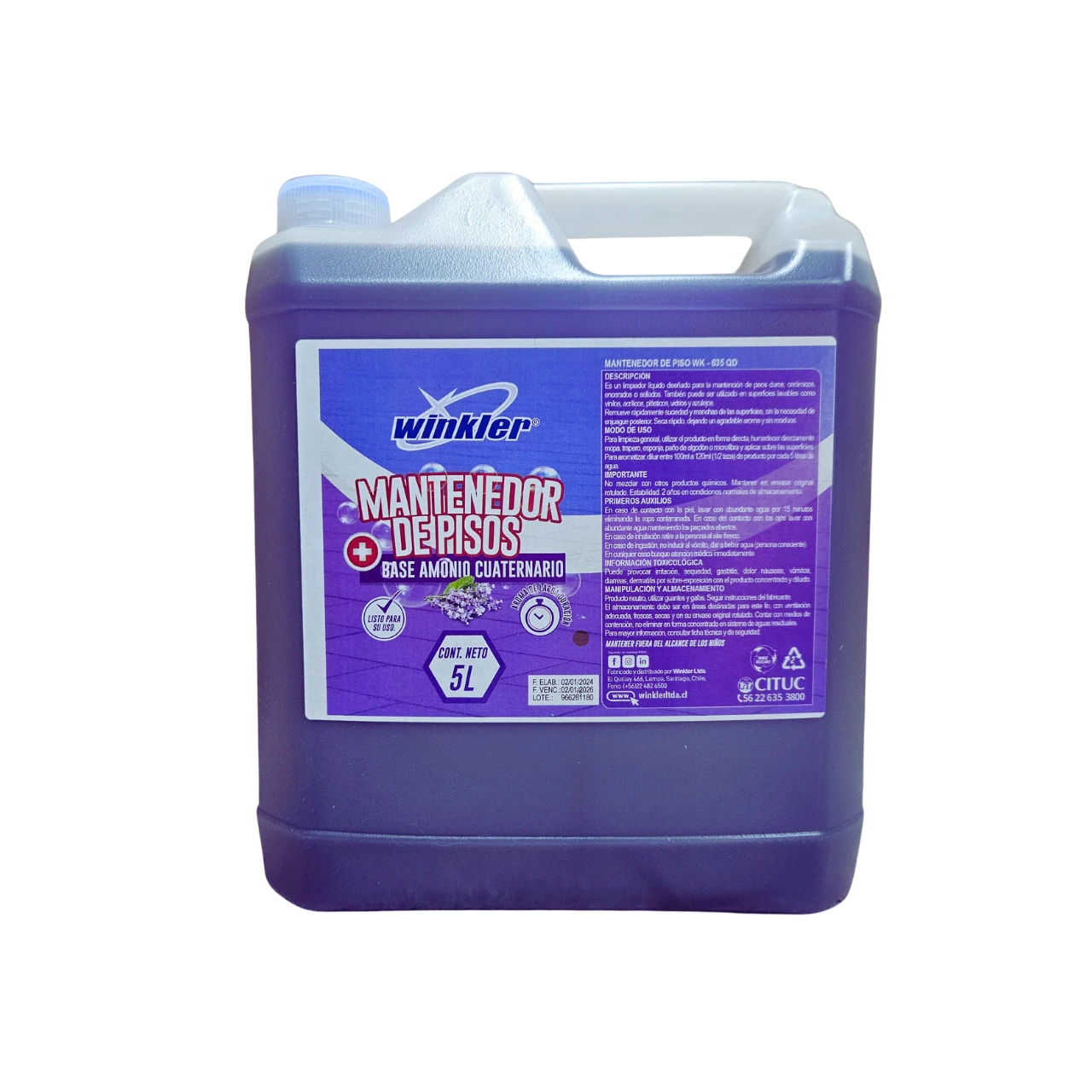 Mantenedor de Pisos Duros - WK-635QD - 5 Litros