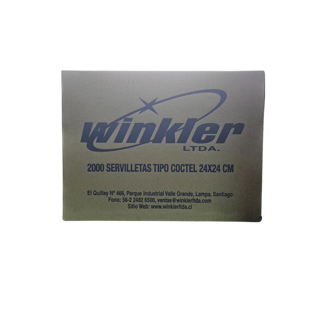 Servilleta Tipo Cóctel 24×24 cm – Caja 2000 unidades